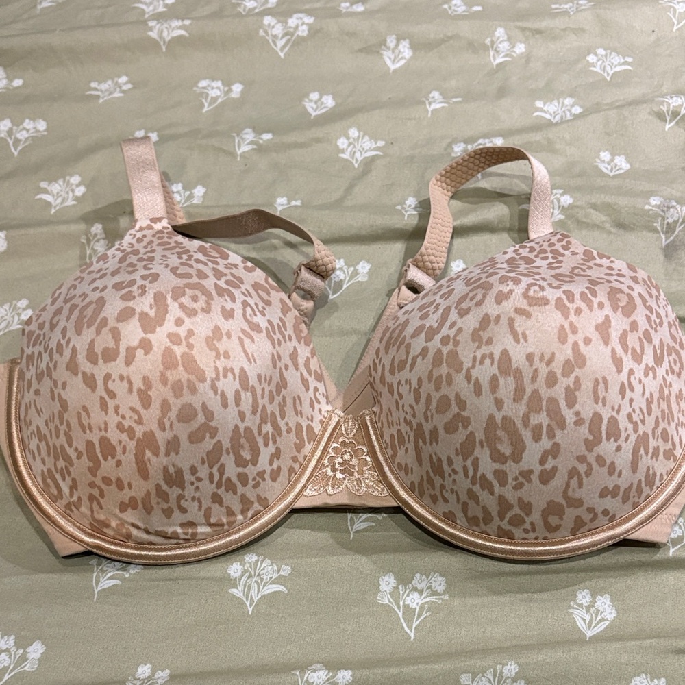 Vanity Fair Tan Leopard Print Bra